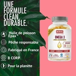 Complément Oméga 3 Nutrivie – formule durable fabriquée en France avec huile Epax®