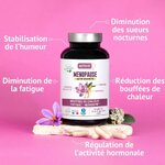 Complément Ménopause Nutrivie – bienfaits sur la régulation hormonale, réduction des bouffées de chaleur, stabilisation de l’humeur et diminution de la fatigue