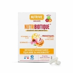 Boîte de Nutribiotique Immunité Nutrivie avec gélules, complément alimentaire à base de probiotiques, échinacée et vitamines pour l’équilibre du microbiote