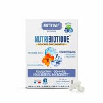 Boîte de Nutribiotique Stress & Sommeil Nutrivie avec gélules, probiotiques 4 milliards d’UFC, eschscholtzia et vitamine B6 pour l’équilibre du microbiote et un som