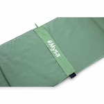 Bande de jonction en coton vert permettant de relier deux tapis Mysa