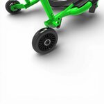 Détail du système de freinage et de la roue arrière de l’Ezyroller Classic X vert .