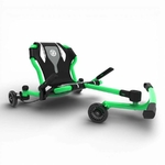 Kart EzyRoller drifter x vert sans pédale pour enfant - Vue de biais