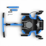 EzyRoller drifter x bleu avec ses extensions incluses pour ajuster la taille selon lâge de lenfant
