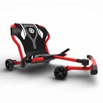 Ezyroller Pro X Rouge vu de trois quarts, cadre acier et roues larges X-Series