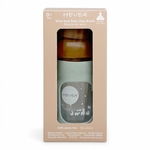 Emballage biberon en verre Hevea Wide Neck 150 ml coloris Seafoam Blue, certifié 100% sans plastique