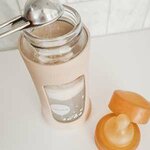 Adding Formula to our Wide Neck Baby Glass Bottle with Sleeve