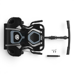 Ezyroller Pro X noir vu du dessus – kart sans pédales avec guidon oscillant et assise confortable.