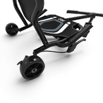 Frein arrière du Ezyroller Pro X noir – détail du système de contrôle et de sécurité du kart sans pédales.