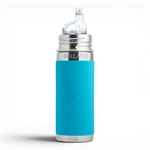 Biberon Isotherme Évolutif Pura Kiki 260 ml – Acier Inoxydable et Bec Silicone - bleu