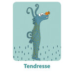 Carte Tendresse du jeu de cartes Émotions Monstres pour enfants