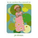 Carte du jeu Instants Magiques invitant à partager un souvenir de rêve ou dimagination