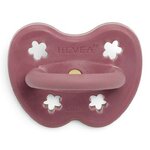 Tétine Hevea Planet physiologique 3-36 mois Rose Wood vue du bouclier