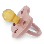 Tétine HEVEA Baby Blush Round 3-36 mois vue de profil