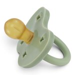 Tétine HEVEA Moss Green Round 3-36 mois vue de profil