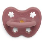Tétine HEVEA Rose Wood Round 3-36 mois vue de profil