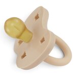 Tétine HEVEA Sandy Nude Round 3-36 mois vue de profil