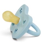 Sucette ronde HEVEA 0-3 mois Baby Blue