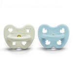 Lot de 2 Tétines Hevea capri_soft_pebble