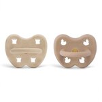 Lot de 2 Tétines Hevea planet en Caoutchouc naturel - beige Nude - 3 36 mois