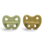 Lot de 2 tetines naturel  ronde - 3-36  hunter_green_3-36_round_olive_01