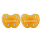 Lot de 2 tetines naturel  ronde - 3-36 Natural Rubber Pacifier ROUND Newborn 3-36 Months Two-Pack - Natural (3)