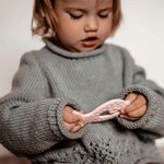 Anneau de dentition Poisson rose - cadeau de naissance
