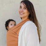 Écharpe de portage Boba Wrap Fox avec bébé
