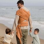 Nouage de l’écharpe Boba Wrap Fox vue de dos