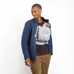 Porte-bébé PhysioCarrier 2 Grey Love Radius en gaze de coton