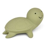 Tortue verte Tikiri, jouet de bain en caoutchouc naturel avec carapace en relief