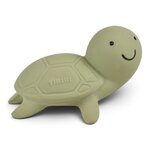 Jouet de bain tortue Tikiri en caoutchouc naturel, logo Tikiri gravé sur la carapace