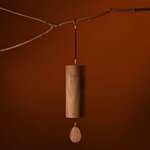 Carillon Koshi Mountain suspendu, collection Earth Symphony en bois de noyer