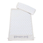 Tapis d’acupression Climsom Zen et son coussin assorti à picots - blanc