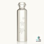 Gourde isotherme inox Groovy Gaspajoe motif tortues, bouchon et anse inox