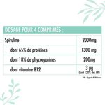 spiruline bio - dose pour 4 comprimés