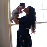 Boba wrap bleu marine bébé