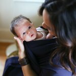 Boba wrap bleu marine - nourrisson