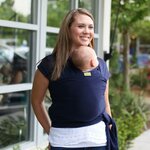 Boba wrap bleu marine