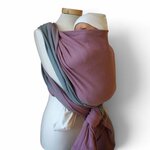echarpe storchenwiege leo duo rose gris