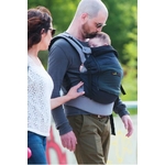 Physio carrier - porte bébé jpmbb- bleu nuit poche gris vert
