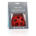 Star ball  en caoutchouc naturel Hevea rouge