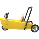 porteur moto chou du volant jaune