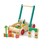 Chariot de marche avec 29 blocs colorés tender leaf toys