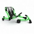 Ezyroller Spinner X Vert Green en vue d’ensemble, kart enfant 360° évolutif de 4 à 14 ans.