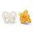 Lot de 2 tétines Hevea Planet symétriques 3-36 mois en Milky white & naturel caoutchouc naturel 2