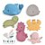 Gamme Tikiri Mon premier animal marin dauphin, baleine, tortue, crabe, hippocampe et poulpe en caoutchouc naturel