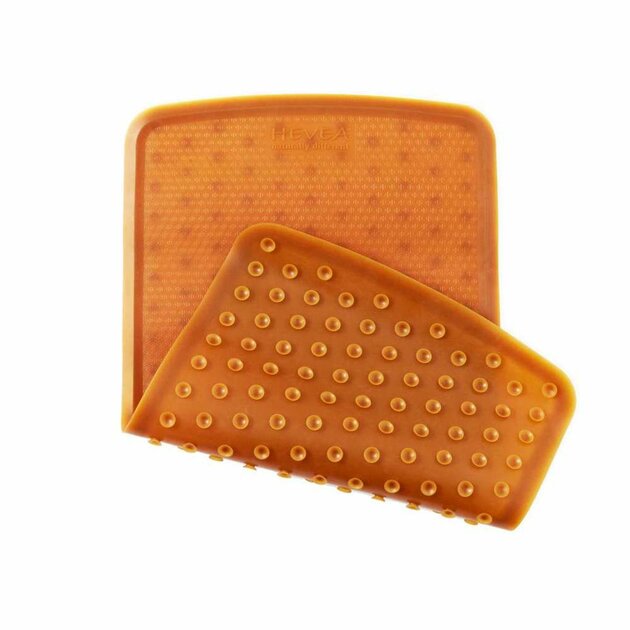 Tapis De Bain Antidérapant HEVEA Pour Bébé Et Enfant - 100% Caoutchouc Naturel, Design Danois, Noir Anthracite - 215 Ventouses, Doux Et Sûr - 2