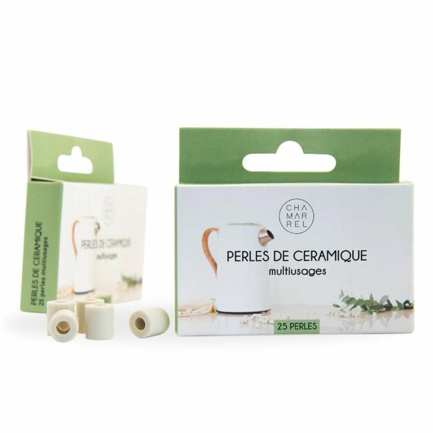 Perles de céramique Chamarrel - Boîte de 25 perles