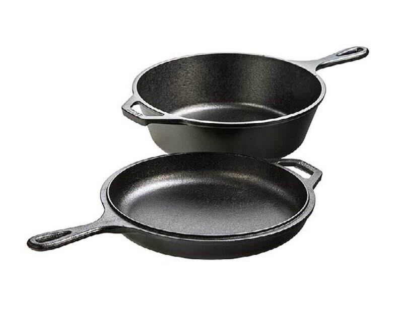 Combi sauteuse - poêle avec poignées Lodge Cast Iron Ø 26cm - 3L - LCC3INT